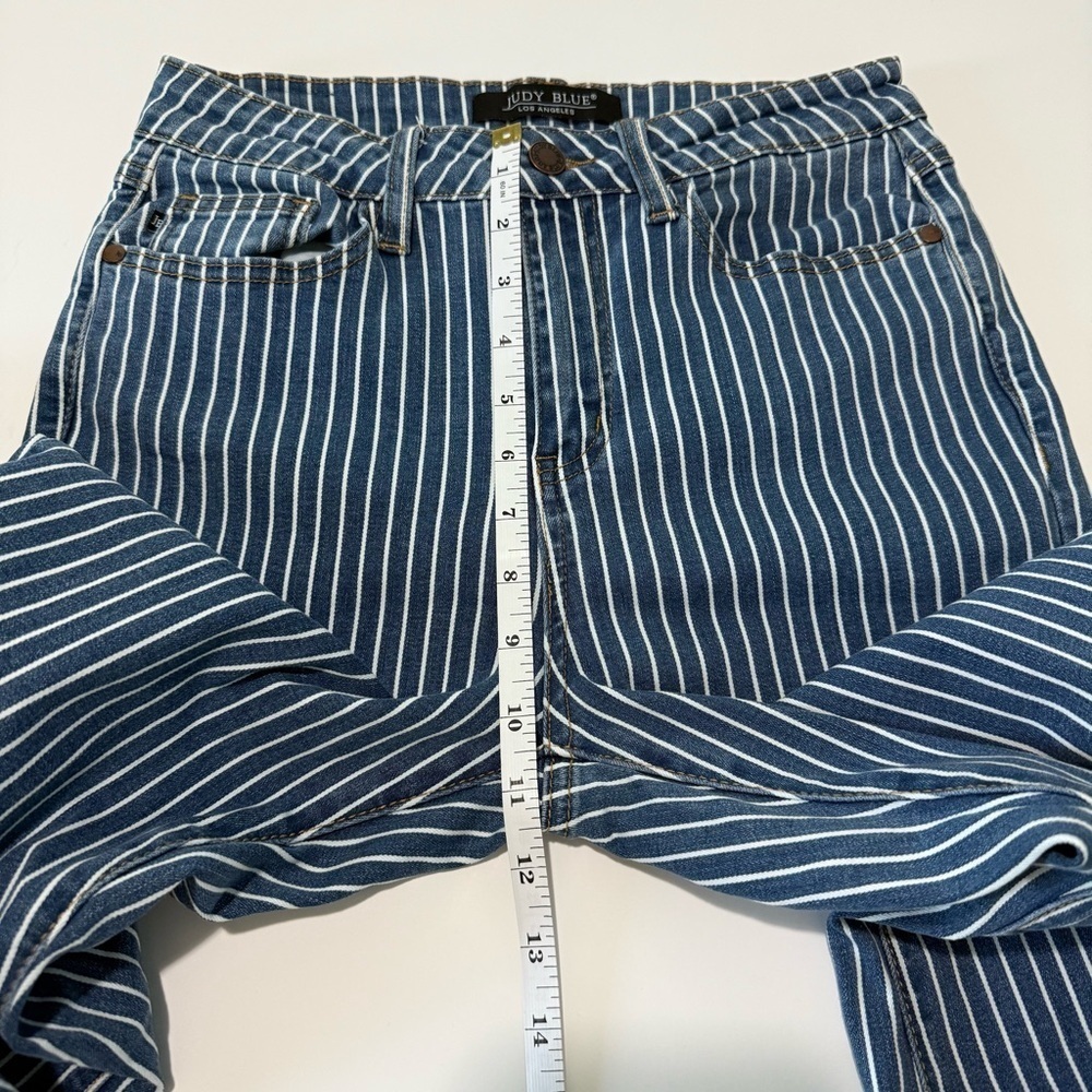 Judy Blue Flare Leg High Waist Jeans Women Size 27 Bell Bottom Western Festival - Picture 11 of 16